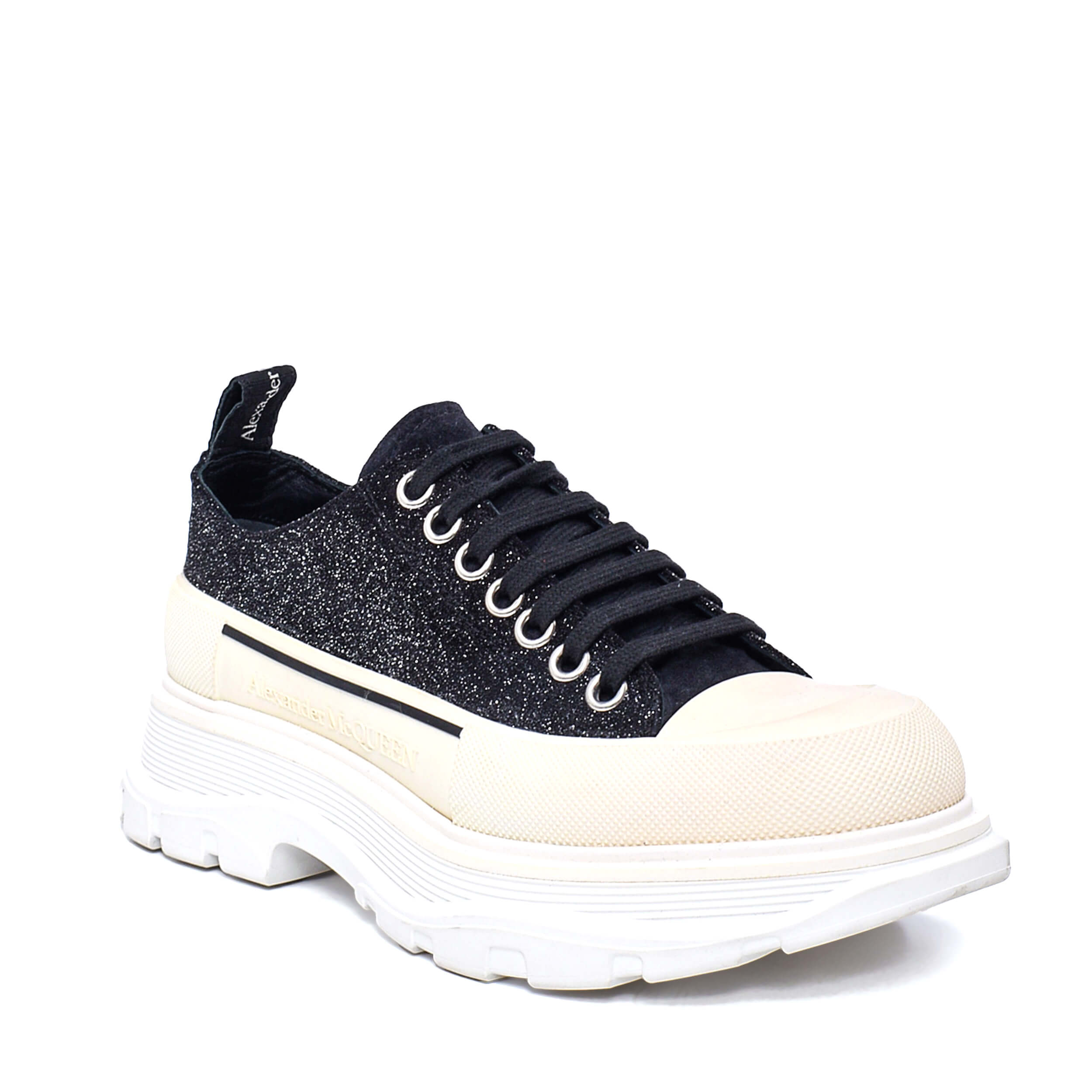 Alexander McQueen - Galaxy Black Tread Slick Sneakers / 38